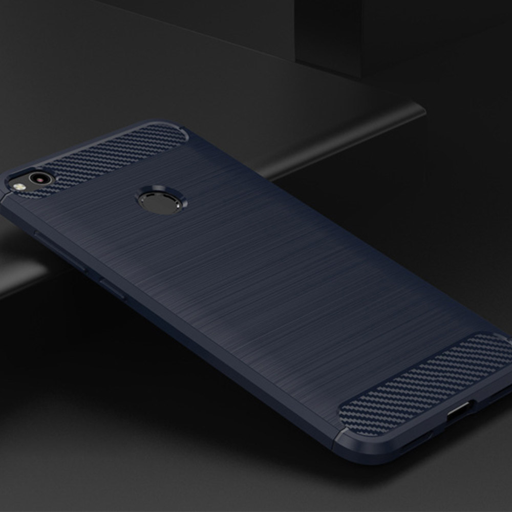 Zadní kryt Carbon modrý – Huawei P8 Lite 2017 / P9 Lite 2017 / Honor 8 Lite | Levné Kryty | Levné Kryty | Levné Kryty