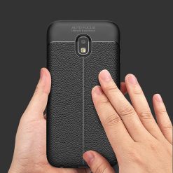 Zadní kryt litchi pattern černý – Samsung Galaxy J5 2017 | Levné Kryty | Levné Kryty | Levné Kryty