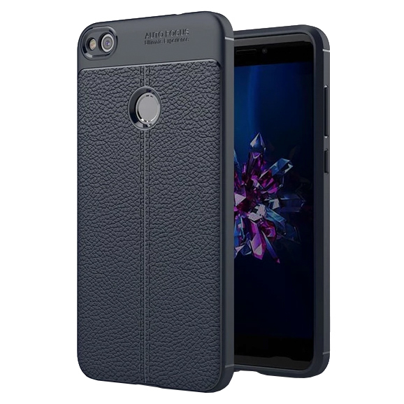 Zadní kryt litchi pattern modrý – Huawei P9 Lite 2017 / P8 Lite 2017 / Honor 8 Lite | Levné Kryty | Levné Kryty | Levné Kryty