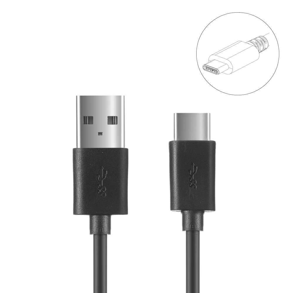 Datový kabel USB-C 3.1 černý 1m
