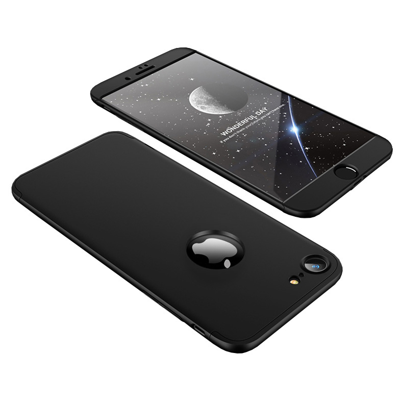 Oboustranné pouzdro 360 Full body protection černé – iPhone 7 / 8