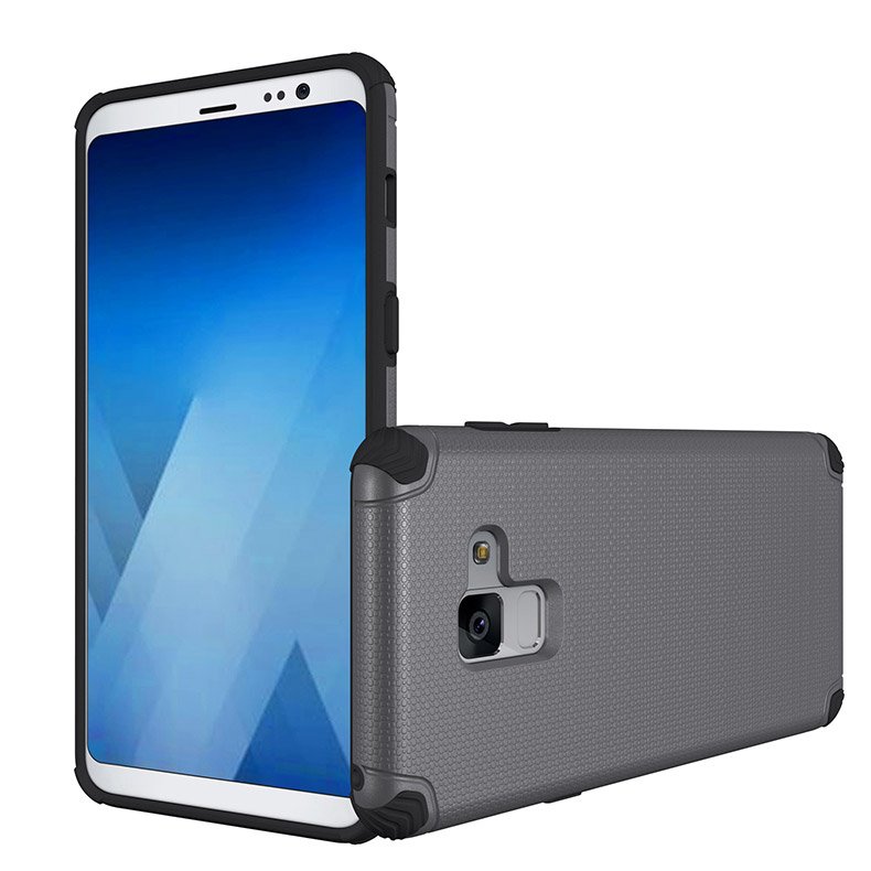Odolný kryt Light Armor šedý – Samsung Galaxy A8 2018 | Levné Kryty | Levné Kryty | Levné Kryty