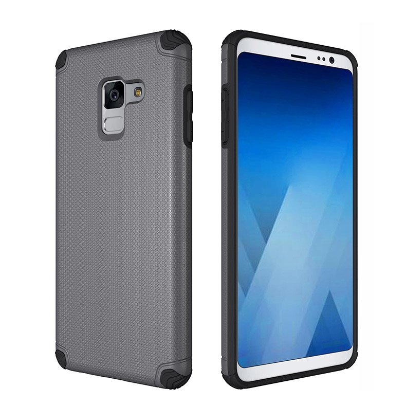 Odolný kryt Light Armor šedý – Samsung Galaxy A8 2018 | Levné Kryty | Levné Kryty | Levné Kryty