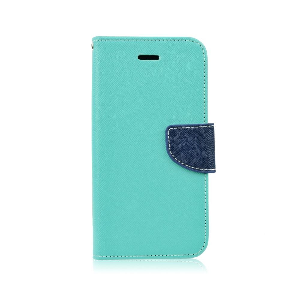 Peněženkové pouzdro Fancy Book mátově-modré – Samsung Galaxy A8 2018 | Levné Kryty | Levné Kryty | Levné Kryty