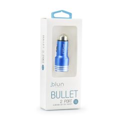 Nabíječka do auta Blun na 2 USB modrá | Levné Kryty | Levné Kryty Nabíjačka do auta Blun na 2 USB modrá | Levné Kryty
