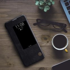 Knížkové pouzdro Nillkin Qin eco leather černé – Huawei Mate 20 Pro | Levné Kryty | Levné Kryty | Levné Kryty