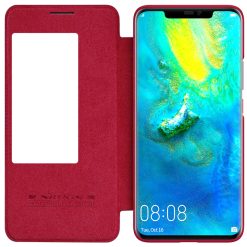 Knížkové pouzdro Nillkin Qin eco leather červené – Huawei Mate 20 Pro | Levné Kryty | Levné Kryty | Levné Kryty