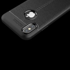 Zadní kryt litchi pattern černý – iPhone X / XS | Levné Kryty | Levné Kryty | Levné Kryty