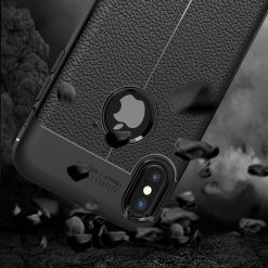 Zadní kryt litchi pattern černý – iPhone X / XS | Levné Kryty | Levné Kryty | Levné Kryty