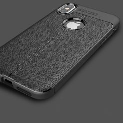 Zadní kryt litchi pattern černý – iPhone X / XS | Levné Kryty | Levné Kryty | Levné Kryty