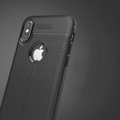 Zadní kryt litchi pattern černý – iPhone X / XS | Levné Kryty | Levné Kryty | Levné Kryty
