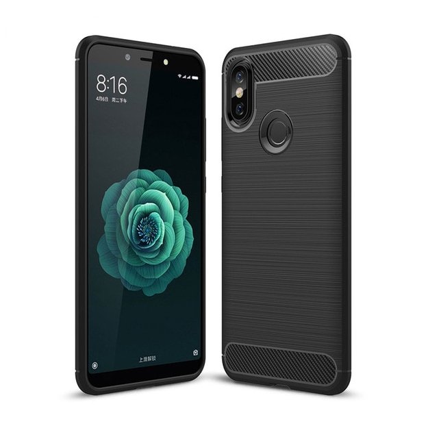 Zadní kryt Carbon černý – Xiaomi Mi A2 | Levné Kryty | Levné Kryty | Levné Kryty