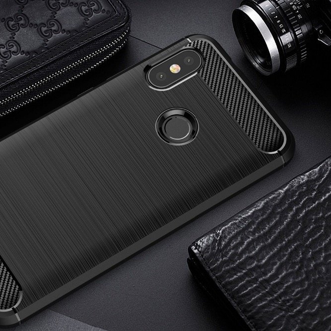 Zadní kryt Carbon černý – Xiaomi Mi A2 | Levné Kryty | Levné Kryty | Levné Kryty