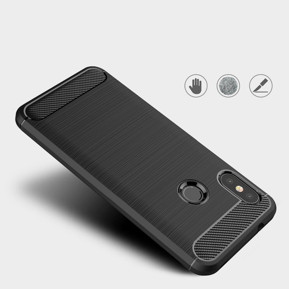 Zadní kryt Carbon černý – Xiaomi Mi A2 | Levné Kryty | Levné Kryty | Levné Kryty
