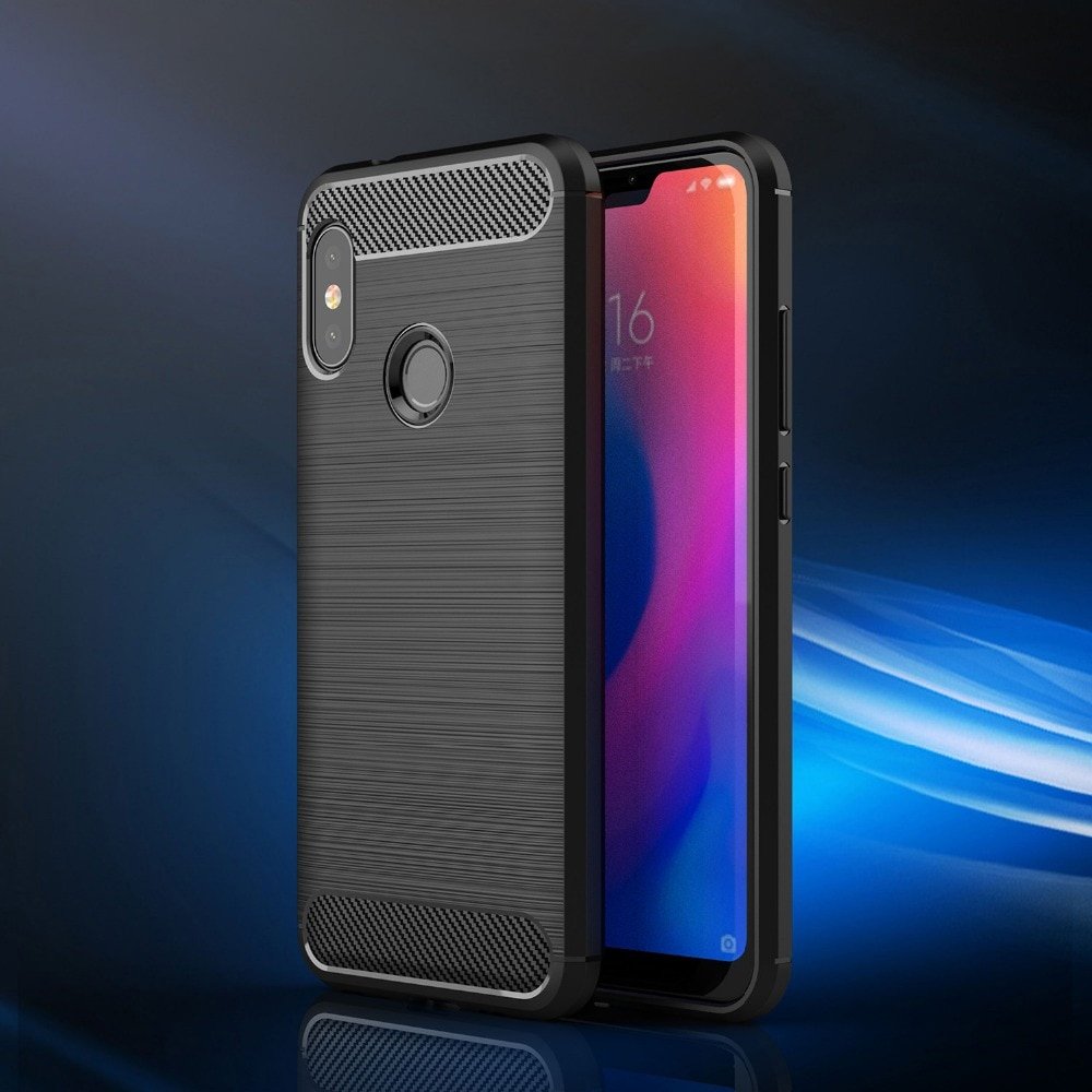 Zadní kryt Carbon černý – Xiaomi Mi A2 | Levné Kryty | Levné Kryty | Levné Kryty