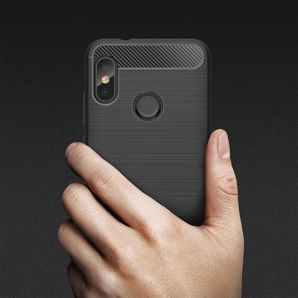 Zadní kryt Carbon černý – Xiaomi Mi A2 | Levné Kryty | Levné Kryty | Levné Kryty
