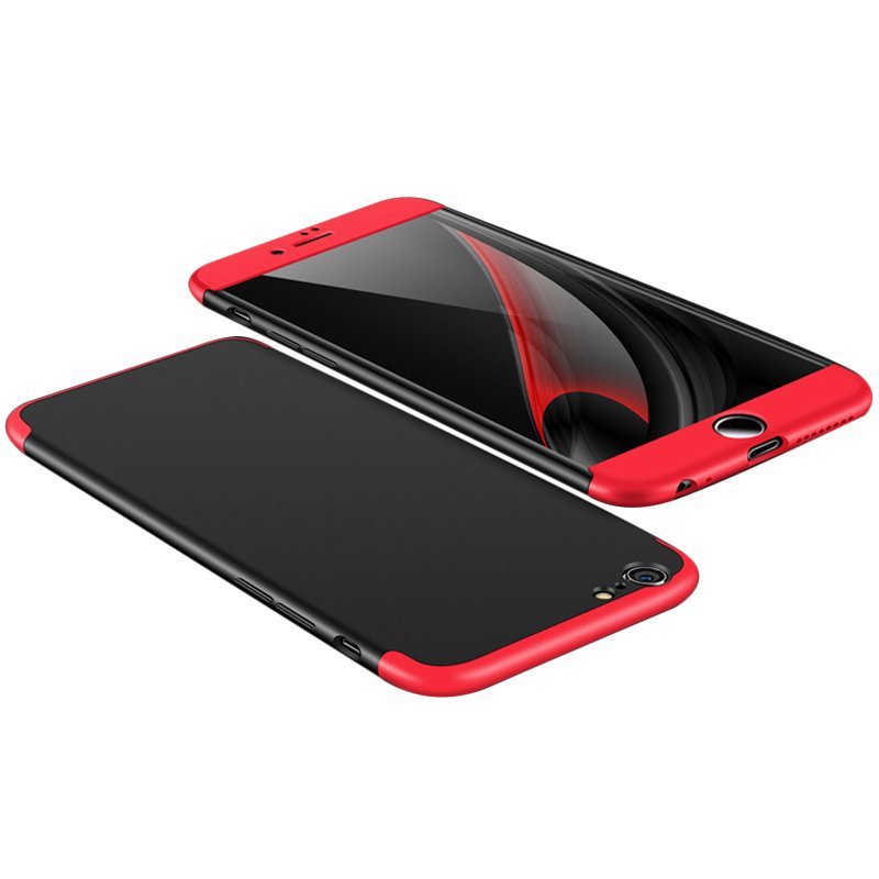 Oboustranné pouzdro 360 Full body protection červeno-černé – iPhone 6 / 6S | Levné Kryty | Levné Kryty | Levné Kryty