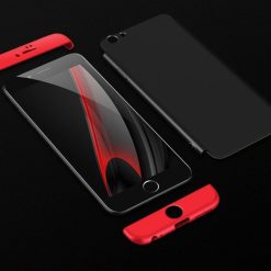 Oboustranné pouzdro 360 Full body protection červeno-černé – iPhone 6 / 6S | Levné Kryty | Levné Kryty | Levné Kryty
