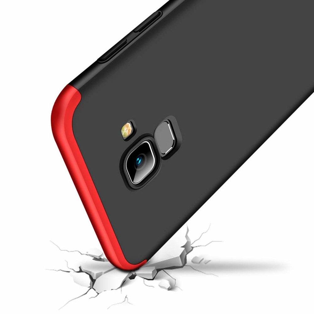 Oboustranné pouzdro 360 Full body protection červeno-černé – Samsung Galaxy A6 2018 | Levné Kryty | Levné Kryty | Levné Kryty