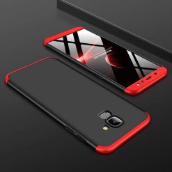 Oboustranné pouzdro 360 Full body protection červeno-černé – Samsung Galaxy A6 2018 | Levné Kryty | Levné Kryty | Levné Kryty