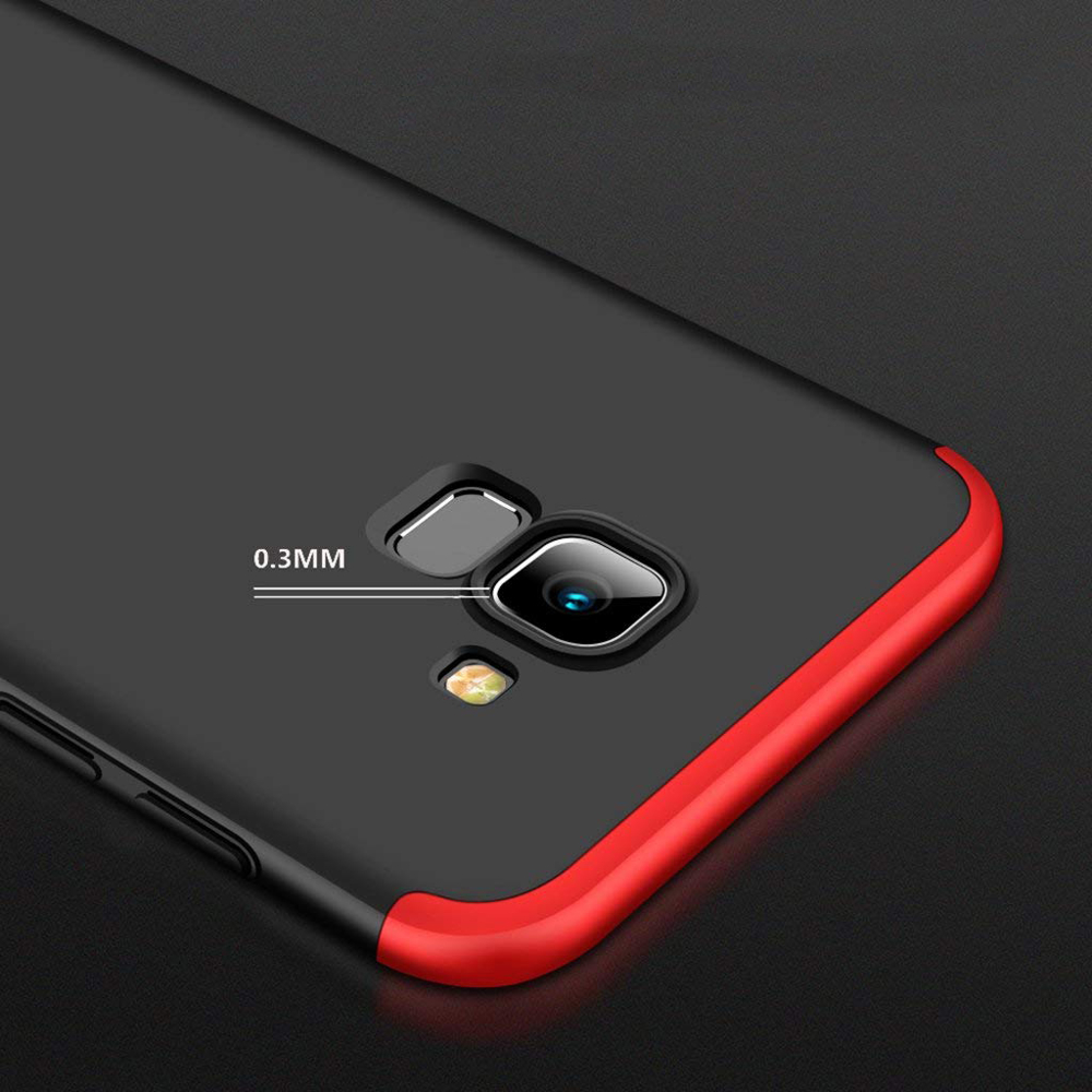 Oboustranné pouzdro 360 Full body protection červeno-černé – Samsung Galaxy A6 2018 | Levné Kryty | Levné Kryty | Levné Kryty