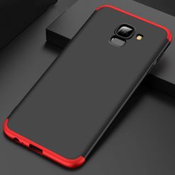 Oboustranné pouzdro 360 Full body protection červeno-černé – Samsung Galaxy A6 2018 | Levné Kryty | Levné Kryty | Levné Kryty