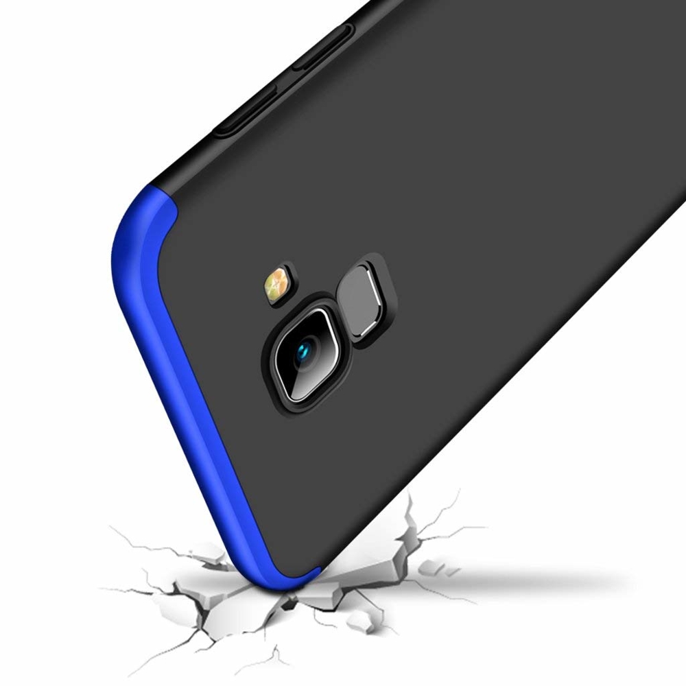 Oboustranné pouzdro 360 Full body protection modro-černé – Samsung Galaxy A6 2018 | Levné Kryty | Levné Kryty | Levné Kryty