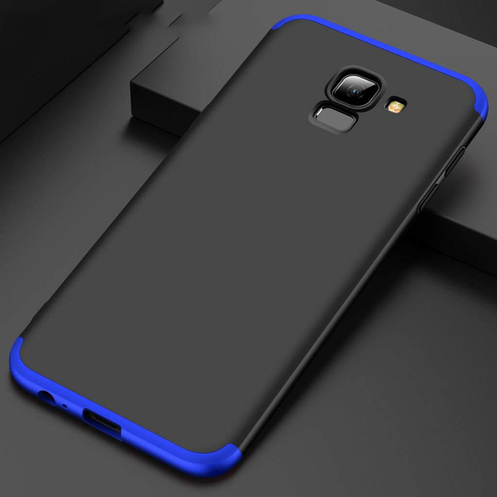 Oboustranné pouzdro 360 Full body protection modro-černé – Samsung Galaxy A6 2018 | Levné Kryty | Levné Kryty | Levné Kryty