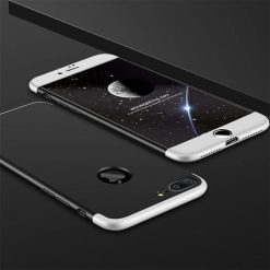 Oboustranné pouzdro 360 Full body protection stříbrno-černé – iPhone 8 Plus | Levné Kryty | Levné Kryty | Levné Kryty