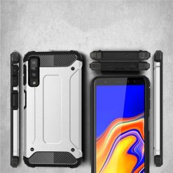 Odolný kryt Hybrid Armor stříbrný – Samsung Galaxy A7 2018 (A750) | Levné Kryty | Levné Kryty | Levné Kryty