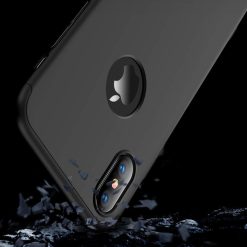 Alternative view of Oboustranné pouzdro 360 Full body protection černé s dírou na Apple logo – iPhone Xr