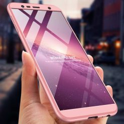 Oboustranné pouzdro 360 Full body protection růžové – Samsung Galaxy J4+ (J4 Plus) | Levné Kryty | Levné Kryty | Levné Kryty