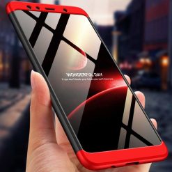 Oboustranné pouzdro 360 Full body protection červeno-černé – Samsung Galaxy A7 2018 (A750) | Levné Kryty | Levné Kryty | Levné Kryty