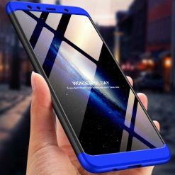 Oboustranné pouzdro 360 Full body protection modro-černé – Samsung Galaxy A7 2018 (A750) | Levné Kryty | Levné Kryty | Levné Kryty