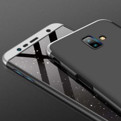 Oboustranné pouzdro 360 Full body protection stříbrno-černé – Samsung Galaxy J6+ (J6 Plus) | Levné Kryty | Levné Kryty | Levné Kryty