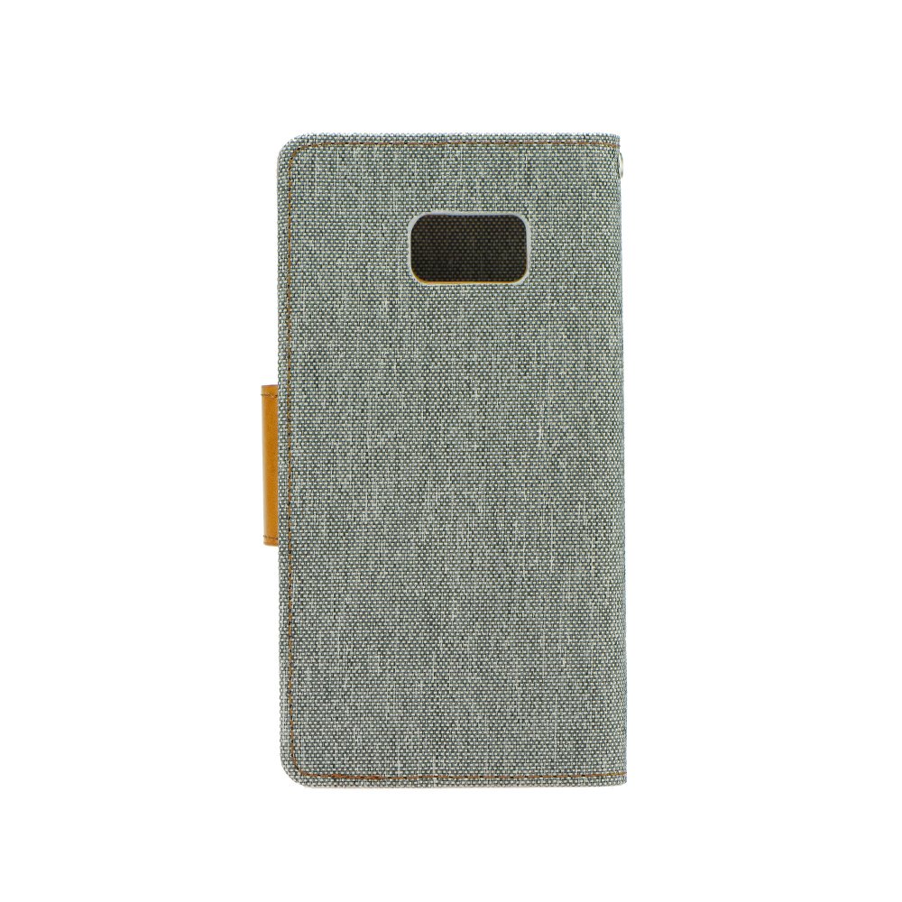 Peněženkové pouzdro Canvas Book šedé – Samsung Galaxy A6 2018 | Levné Kryty | Levné Kryty | Levné Kryty