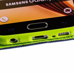 Peněženkové pouzdro Fancy Book modro-limetkové – Samsung Galaxy S9 | Levné Kryty | Levné Kryty | Levné Kryty