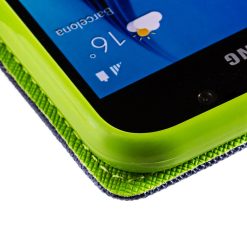 Peněženkové pouzdro Fancy Book modro-limetkové – Samsung Galaxy S9 | Levné Kryty | Levné Kryty | Levné Kryty