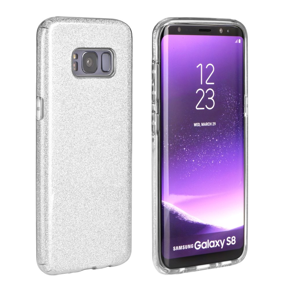 Třpytivý kryt Shining case stříbrný – Huawei Y6 2018 | Levné Kryty | Levné Kryty | Levné Kryty