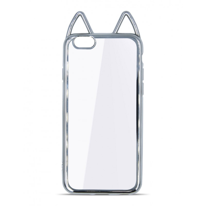 Zadní kryt Cat Ears stříbrný – iPhone 7 / 8 | Levné Kryty | Levné Kryty | Levné Kryty