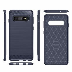 Zadní kryt Carbon modrý – Samsung Galaxy S10 Plus (S10+) | Levné Kryty | Levné Kryty | Levné Kryty