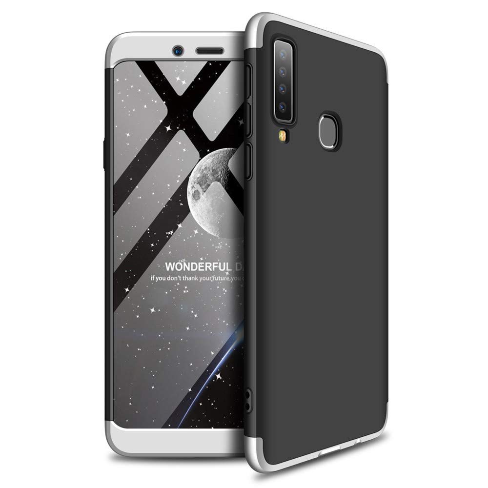 Oboustranné pouzdro 360 Full body protection stříbrno-černé – Samsung Galaxy A9 2018 | Levné Kryty | Levné Kryty | Levné Kryty