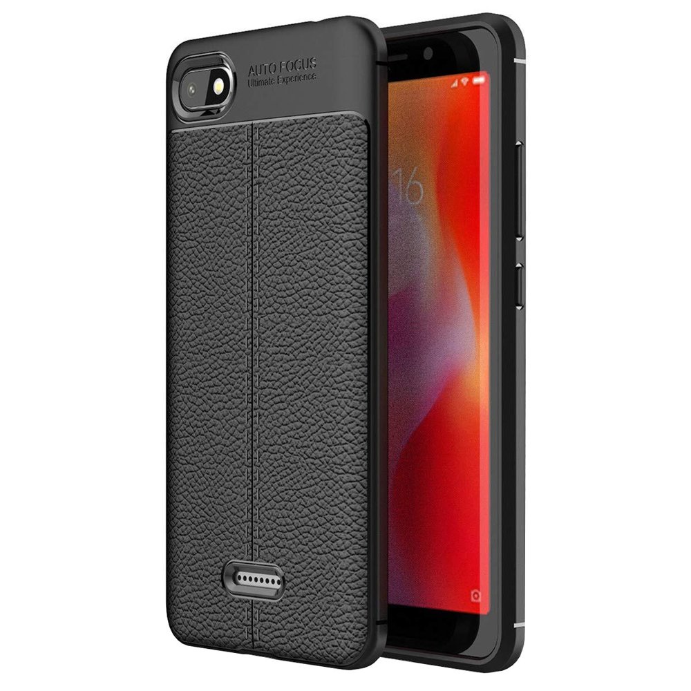 Zadní kryt litchi pattern černý – Xiaomi Mi A2 Lite | Levné Kryty | Levné Kryty | Levné Kryty
