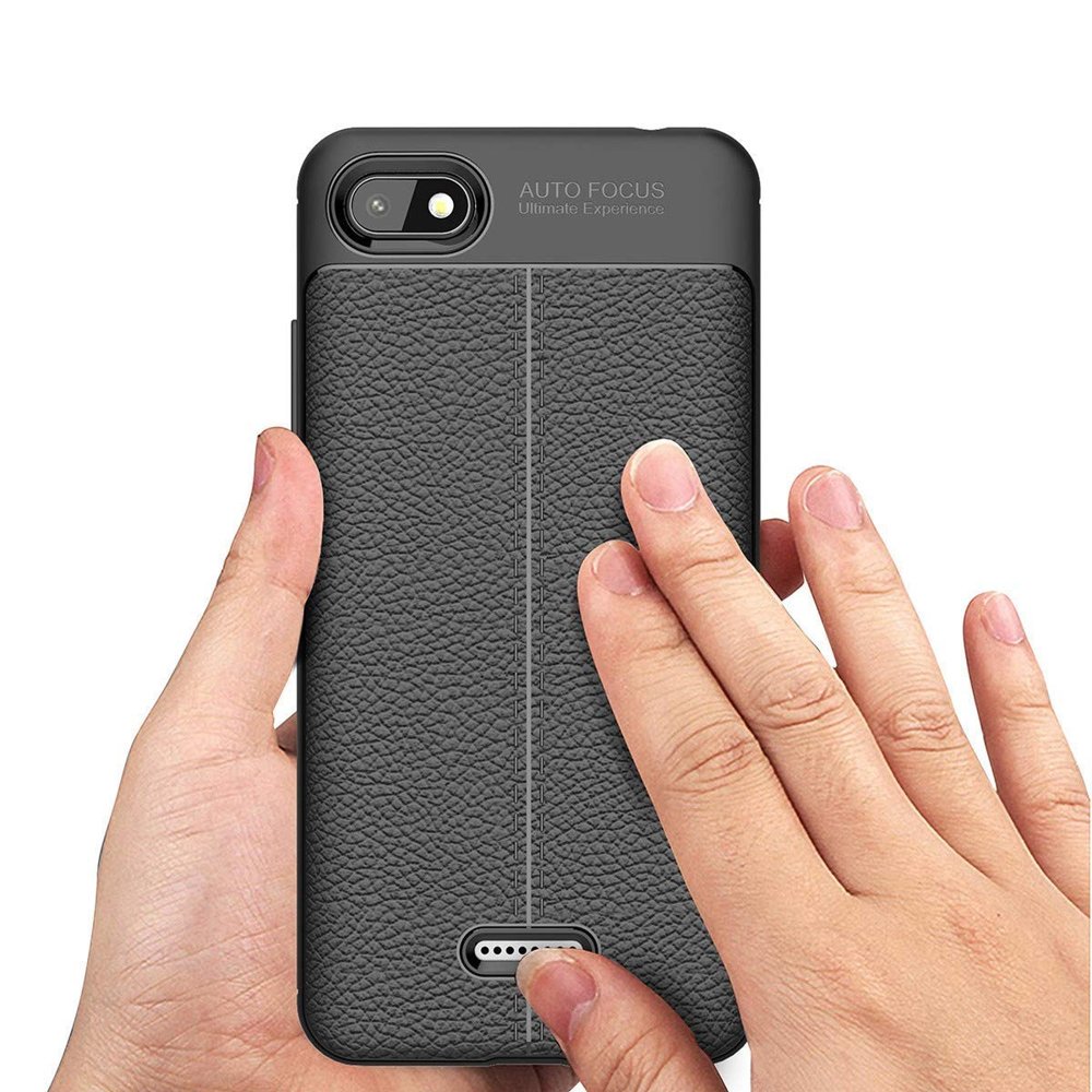 Zadní kryt litchi pattern černý – Xiaomi Mi A2 Lite | Levné Kryty | Levné Kryty | Levné Kryty