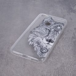Zadní kryt Trendy s potiskem Vlk transparentní – Huawei P30 Lite | Levné Kryty | Levné Kryty | Levné Kryty