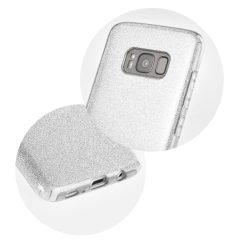 Alternative view of Třpytivý kryt Shining case stříbrný – Huawei P30 Lite