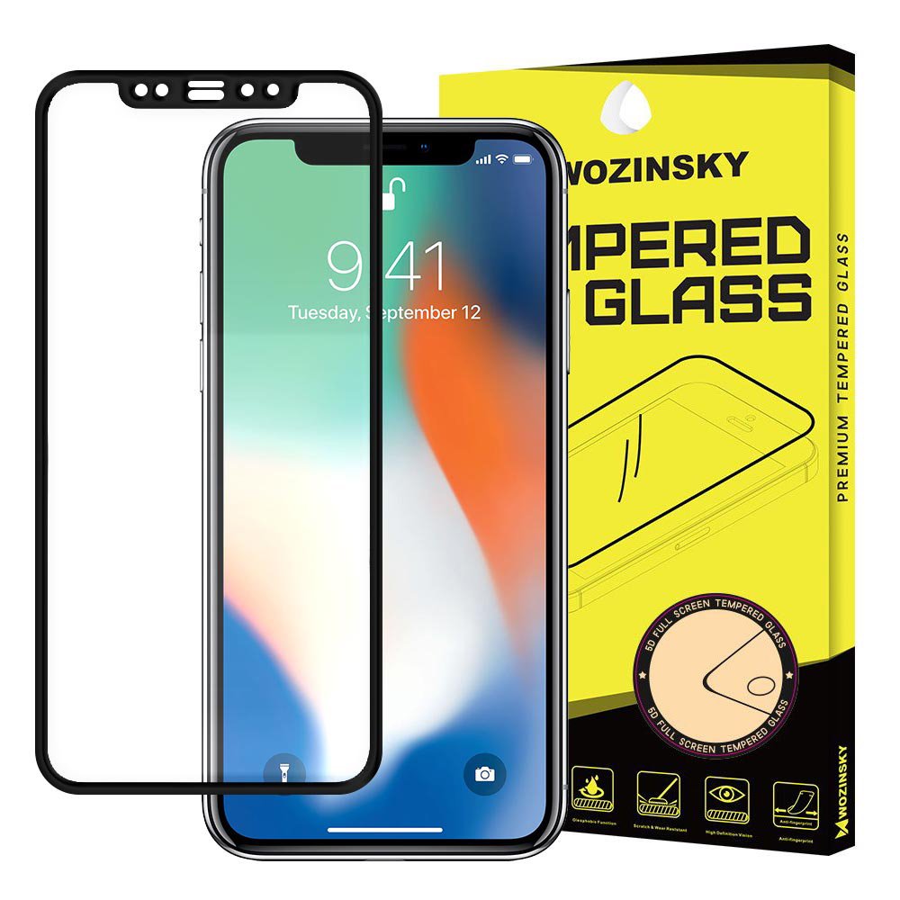 Tvrzené sklo celopovrchové 9H Wozinsky černé – iPhone Xr / iPhone 11 | Levné Kryty | Levné Kryty | Levné Kryty