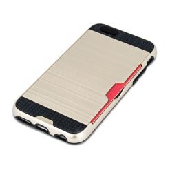 Odolné pouzdro Defender Card zlaté – iPhone 6 / 6S | Levné Kryty | Levné Kryty | Levné Kryty