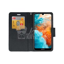 Peněženkové pouzdro Fancy Book černé – Huawei Y6 2019 | Levné Kryty | Levné Kryty | Levné Kryty
