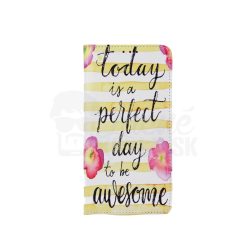 Knížkové pouzdro Trendy Perfect day to be awesome – Samsung Galaxy A20e | Levné Kryty | Levné Kryty | Levné Kryty